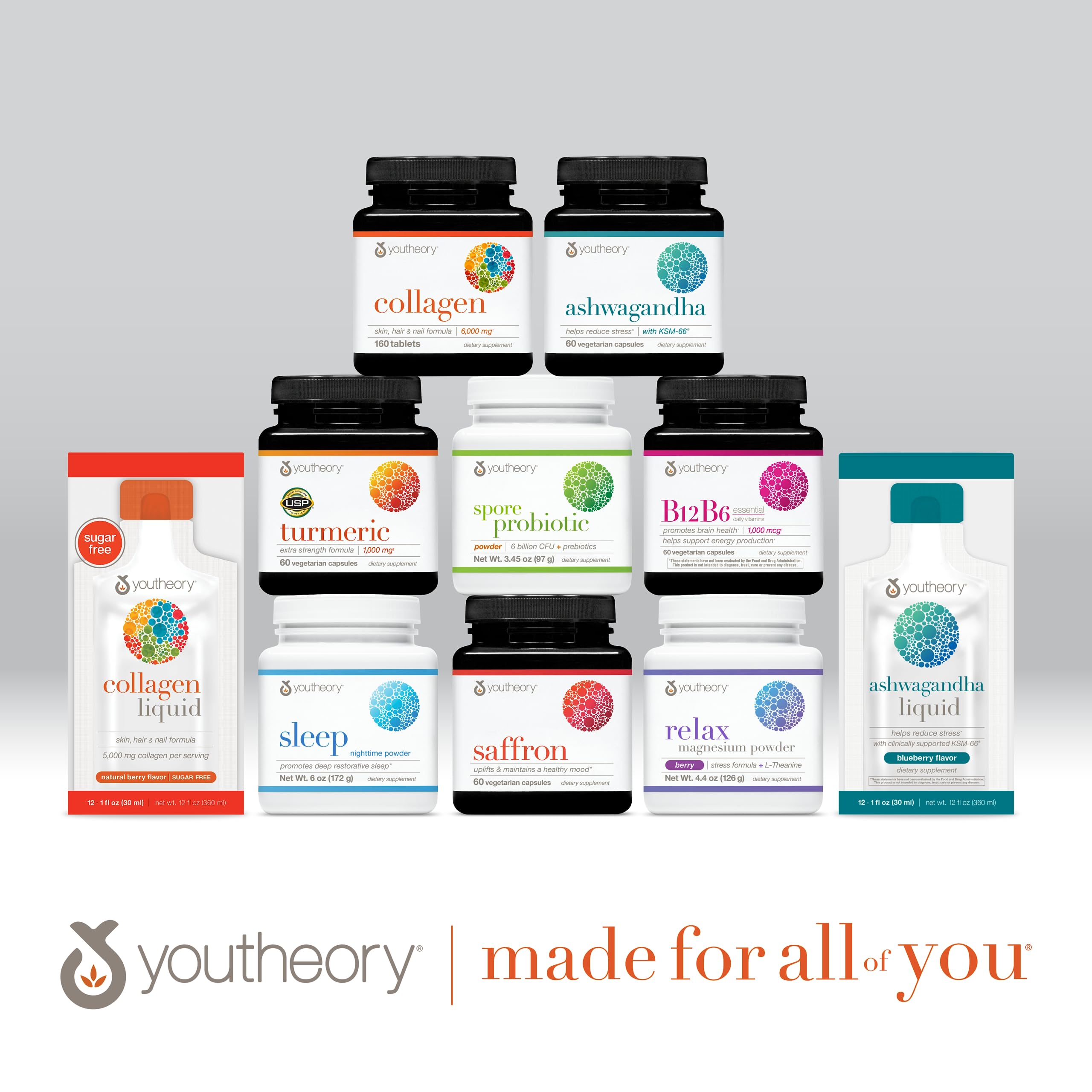 Foto 7 | Suplemento Youtheory Ashwagandha + Gaba 60 Cápsulas - Venta Internacional.