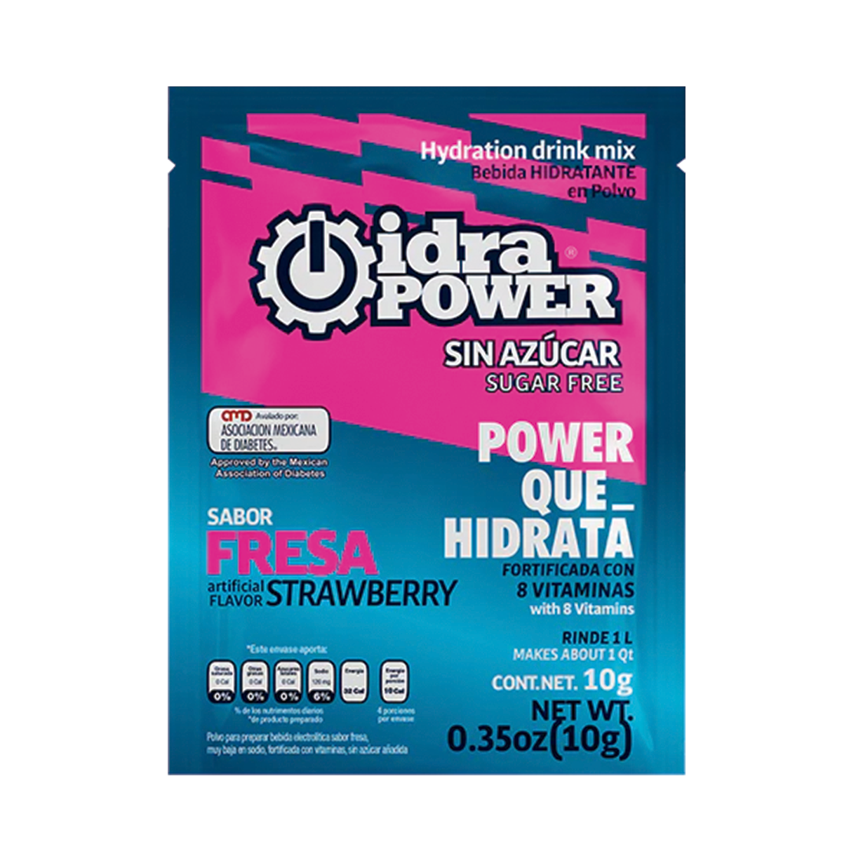 Foto 1 | Idrapower Caja Con 10 Sobres 10 G. Sin Azúcar Para 1 L C/u