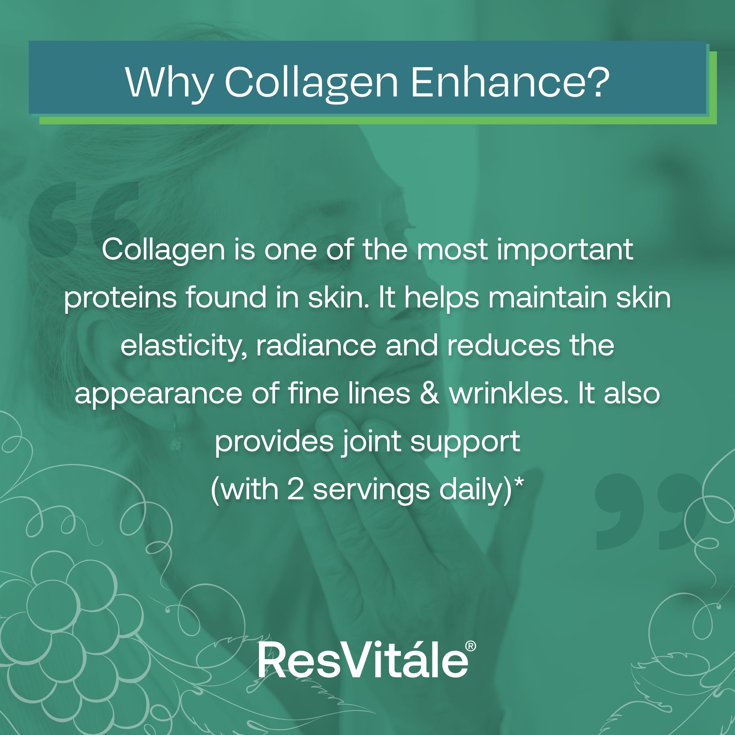Foto 5 pulgar | Suplemento Resvitále Collagen Enhance Con Ácido Hialurónico 60 Cápsulas - Venta Internacional.
