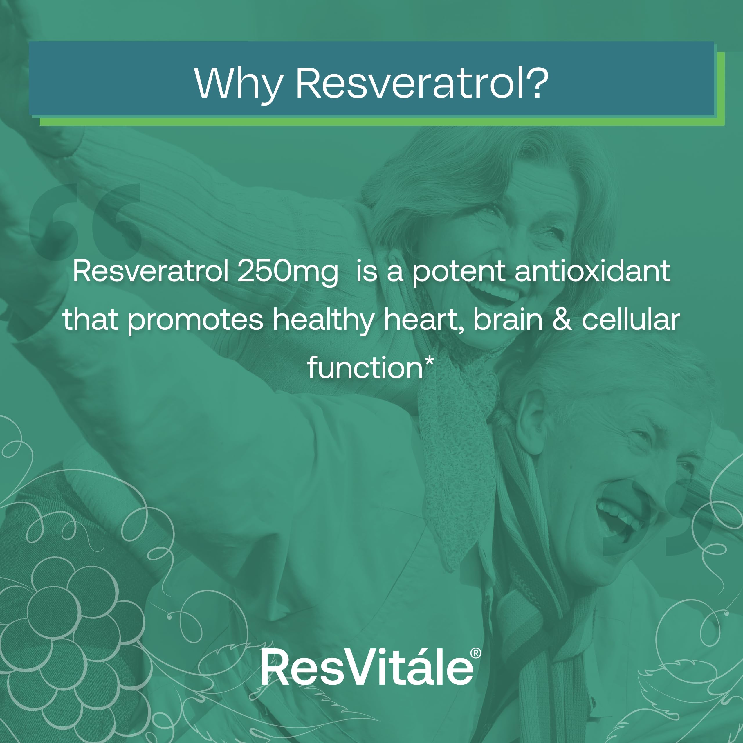 Foto 5 pulgar | Suplemento Resvitále Resveratrol 500 Mg Para Hombres Y Mujeres - Venta Internacional.