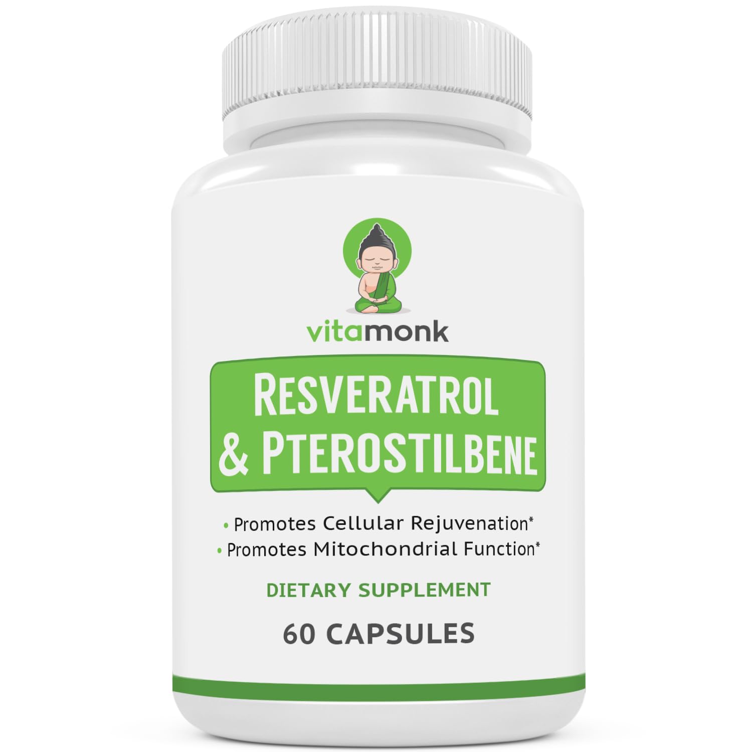 Foto 2 pulgar | Complemente El Resveratrol Vitamonk Con Pterostilbeno 600/60 Mg - Venta Internacional.