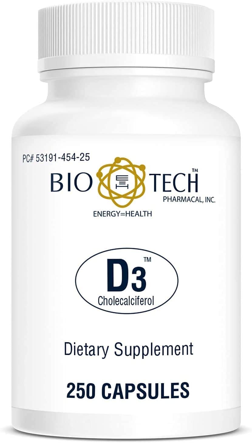 Foto 2 pulgar | Suplemento Bio-tech Pharmacal De Vitamina D3 5000 Ui 250 Cápsulas - Venta Internacional.
