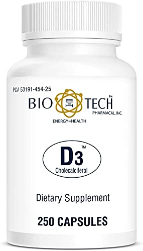 Foto 8 pulgar | Suplemento Bio-tech Pharmacal De Vitamina D3 5000 Ui 250 Cápsulas - Venta Internacional.