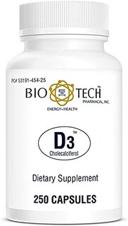 Foto 7 | Suplemento Bio-tech Pharmacal De Vitamina D3 5000 Ui 250 Cápsulas - Venta Internacional.