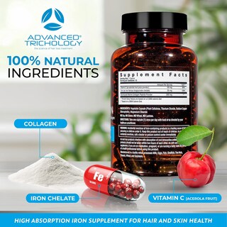 Foto 5 | Suplemento Advanced Trichology Derma-iron - Venta Internacional
