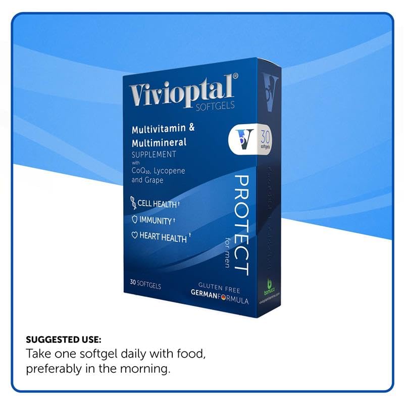 Foto 5 pulgar | Suplemento Vivioptal Protect Para Hombres 30 Cápsulas - Venta Internacional.
