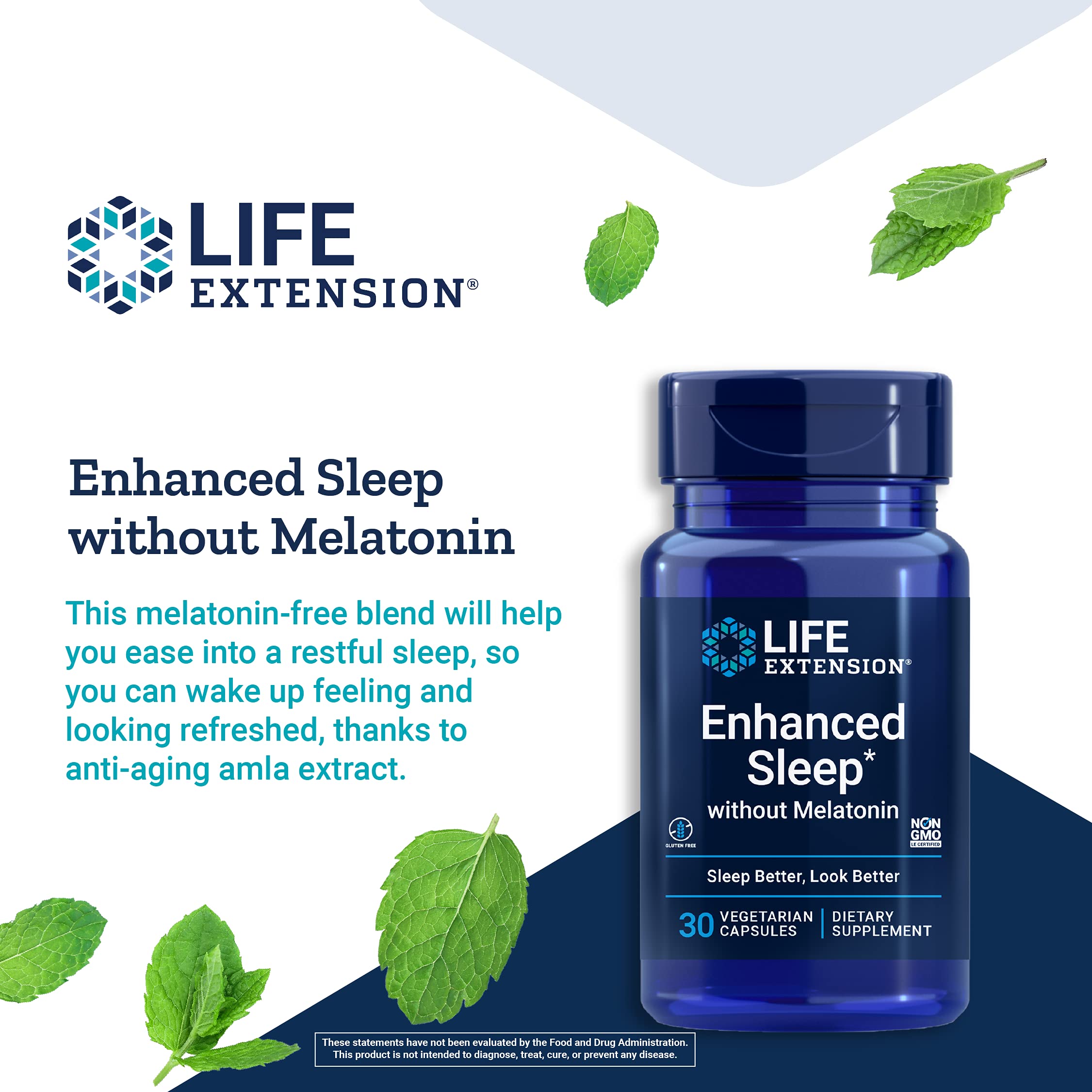 Foto 5 pulgar | Supplement Life Extension Enhanced Sleep Sin Melatonina - Venta Internacional.