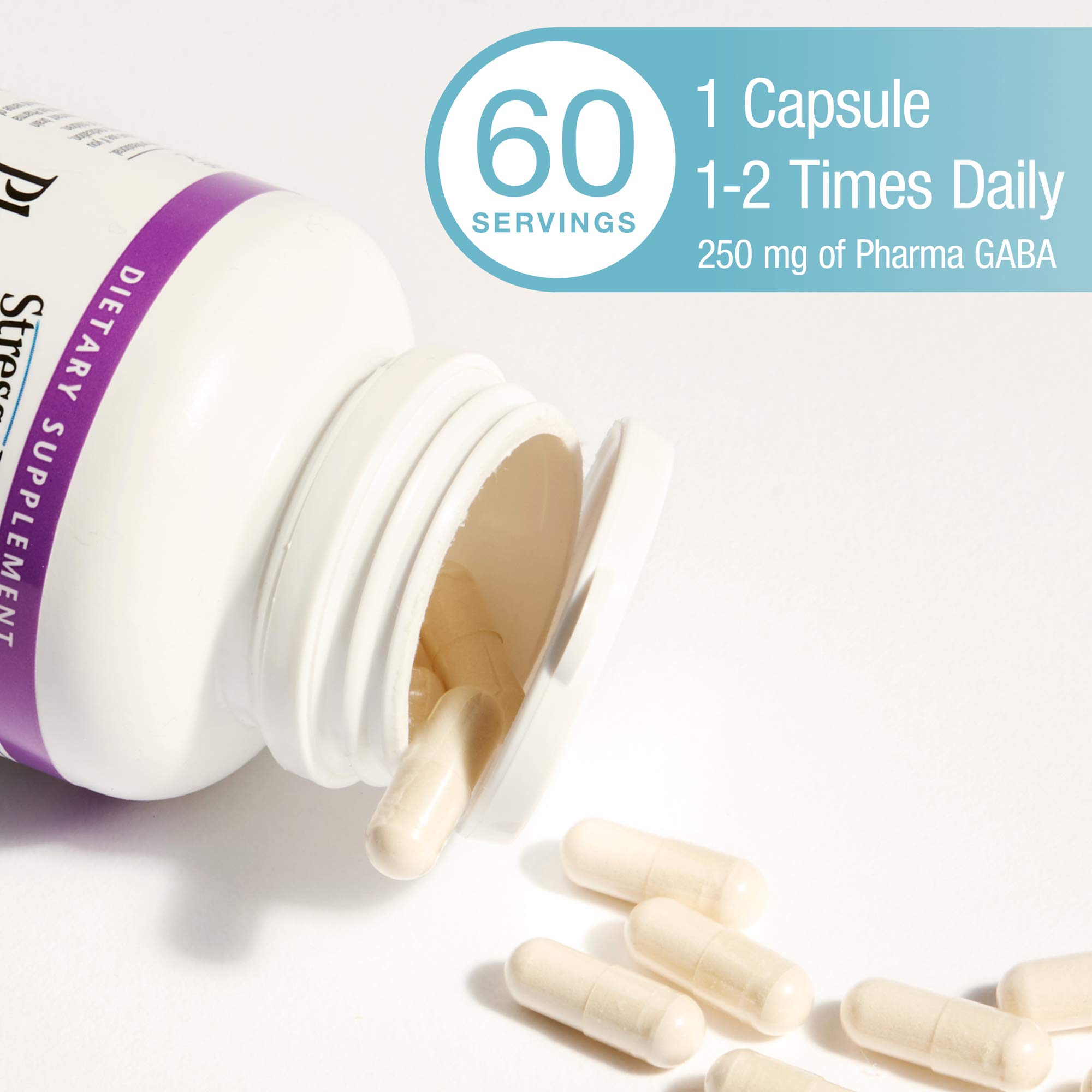 Foto 5 pulgar | Suplemento Natural Factors Stress-relax Pharma Gaba 250 Mg - Venta Internacional.