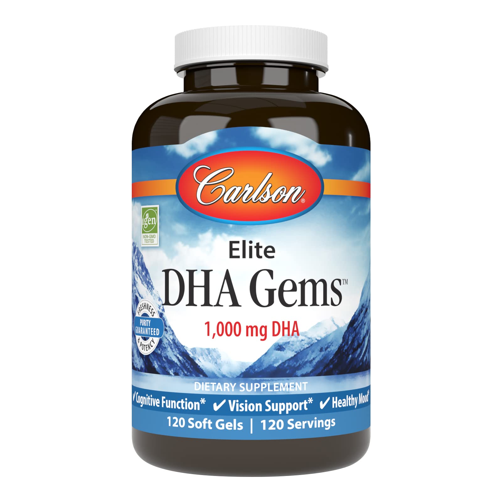 Foto 1 | Suplemento Elite Dha Gems de Carlson Laboratories 120 Cápsulas - Venta Internacional