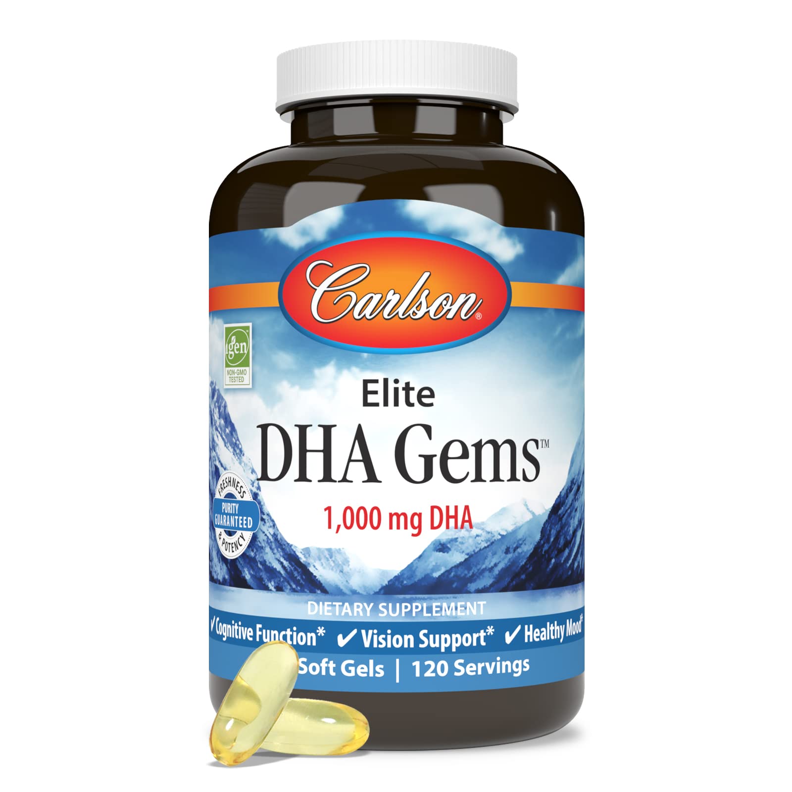 Foto 5 | Suplemento Elite Dha Gems de Carlson Laboratories 120 Cápsulas - Venta Internacional