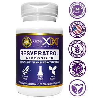 Foto 6 | Suplemento Genex 99% Trans-resveratrol Micronizado 1000 Mg 120 Cápsulas - Venta Internacional.