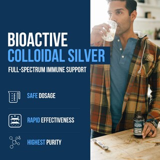 Foto 2 | Suplemento Plata Coloidal 240 ml 30 Ppm - Venta Internacional