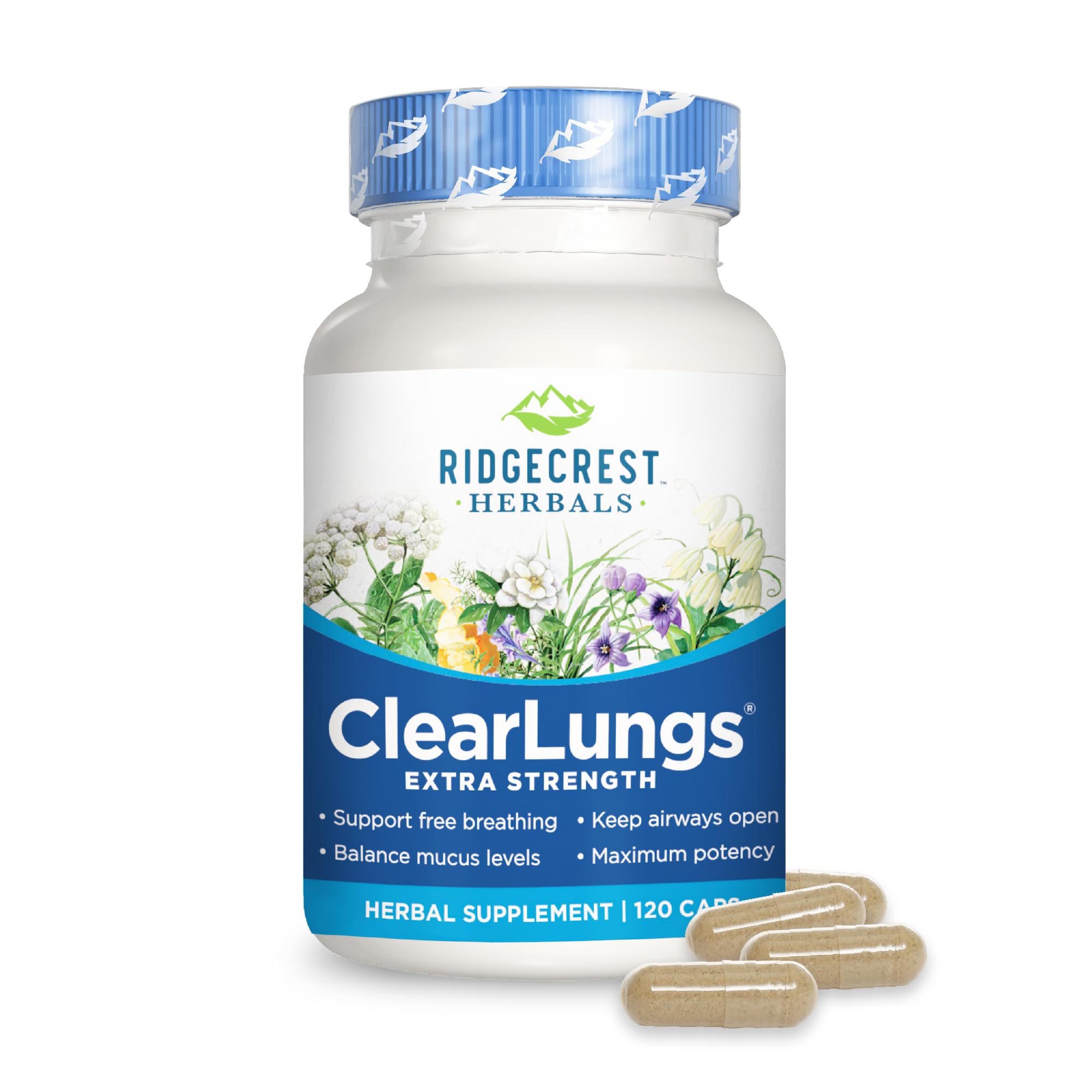 Foto 2 pulgar | Suplemento Ridgecrest Herbals Clearlungs Extra Strength 120 Cápsulas - Venta Internacional.