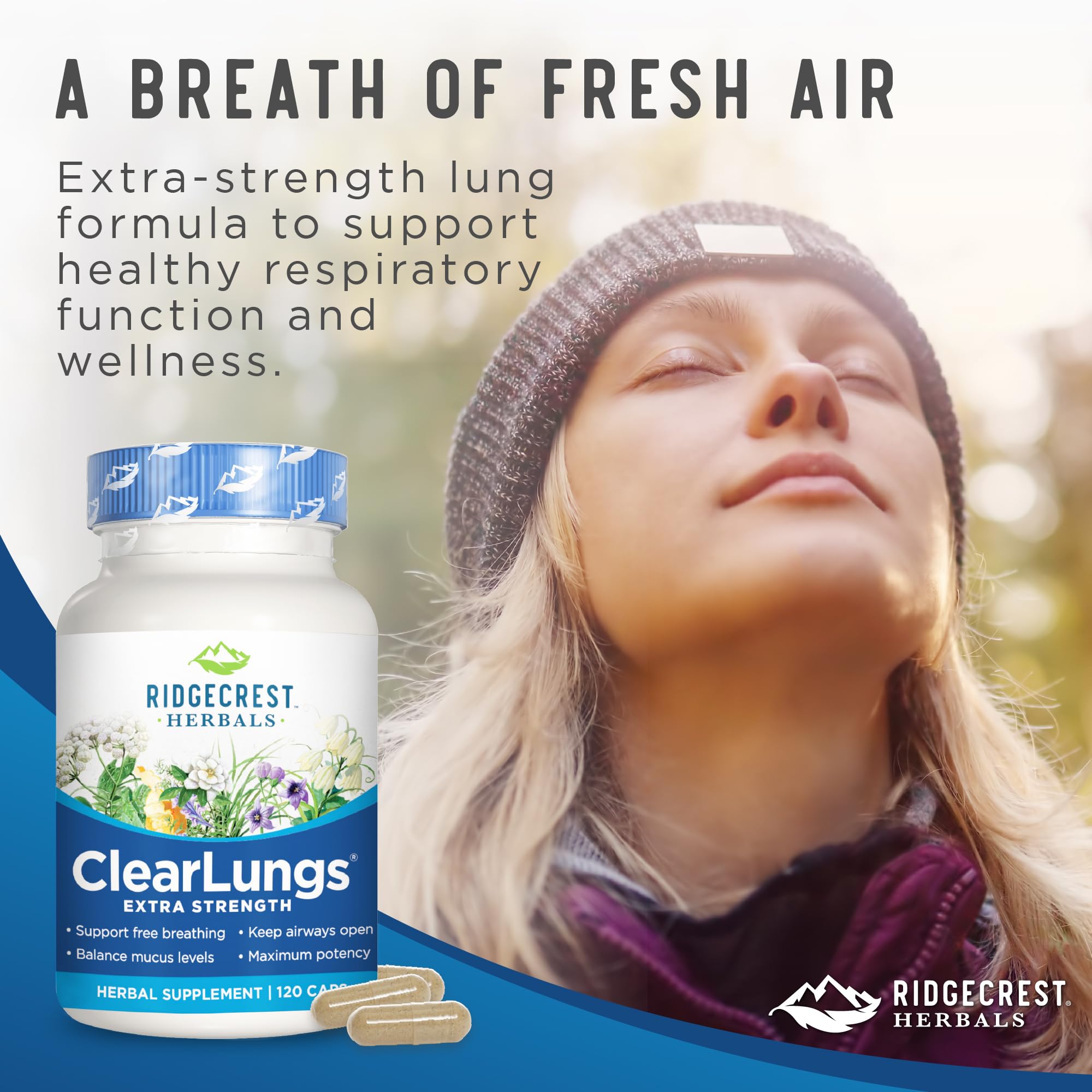 Foto 7 pulgar | Suplemento Ridgecrest Herbals Clearlungs Extra Strength 120 Cápsulas - Venta Internacional.