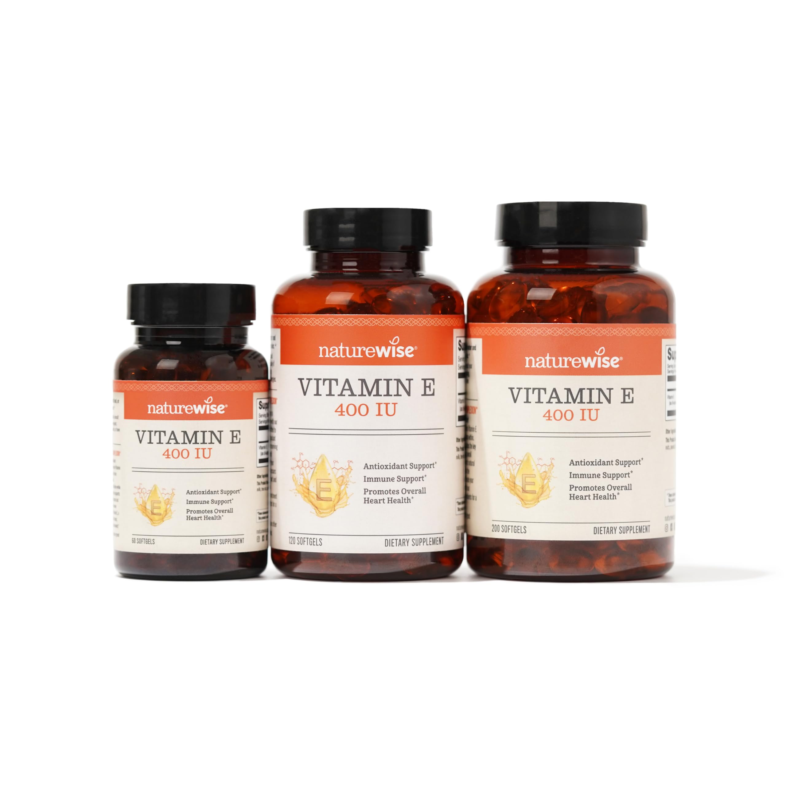 Foto 3 | Suplemento Naturewise De Vitamina E, 400 Ui, Cápsulas Blandas, 60 Unidades - Venta Internacional.