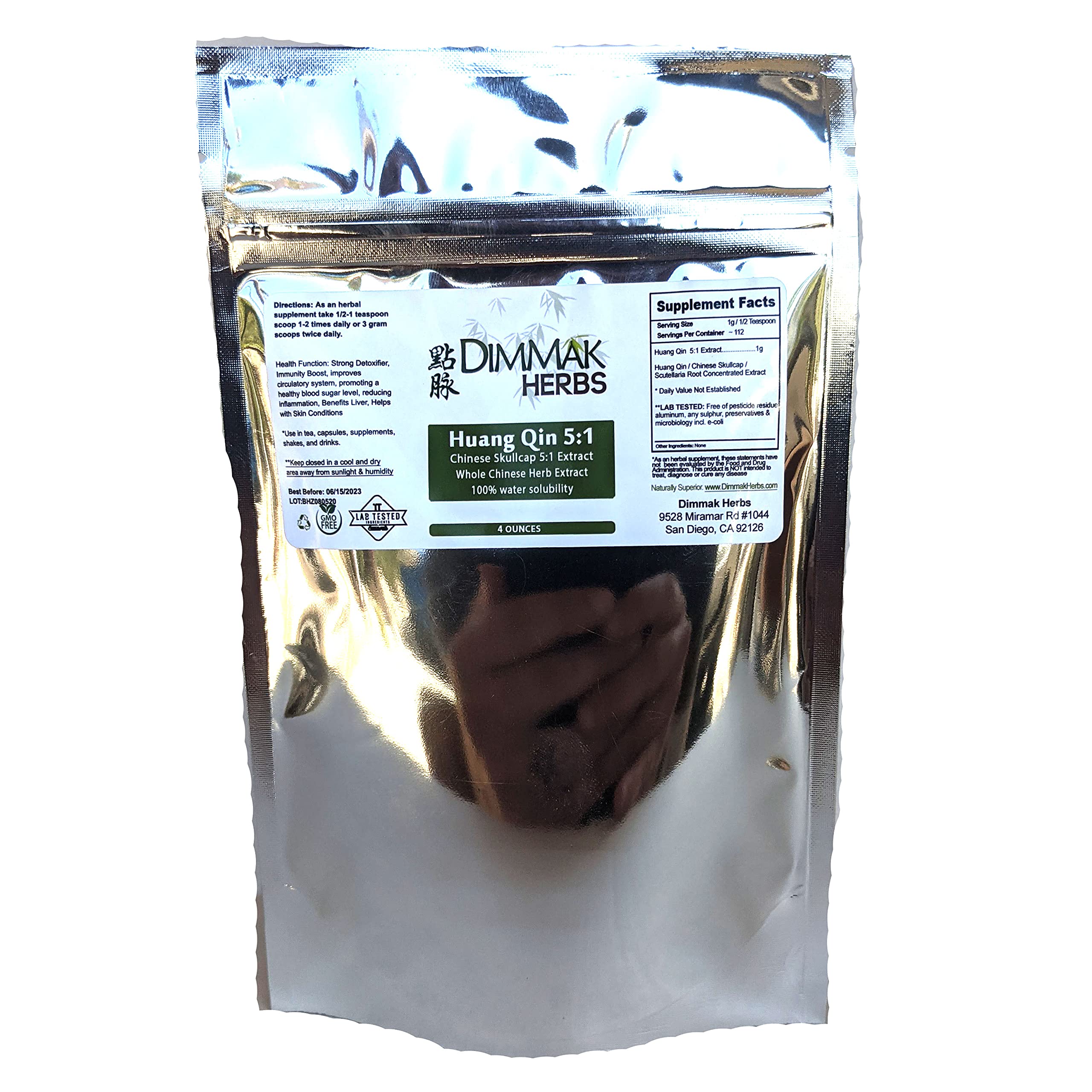 Foto 3 pulgar | Extracto De Hierbas Dimmak Herbs Scutellaria Baicalensis 112 G - Venta Internacional.