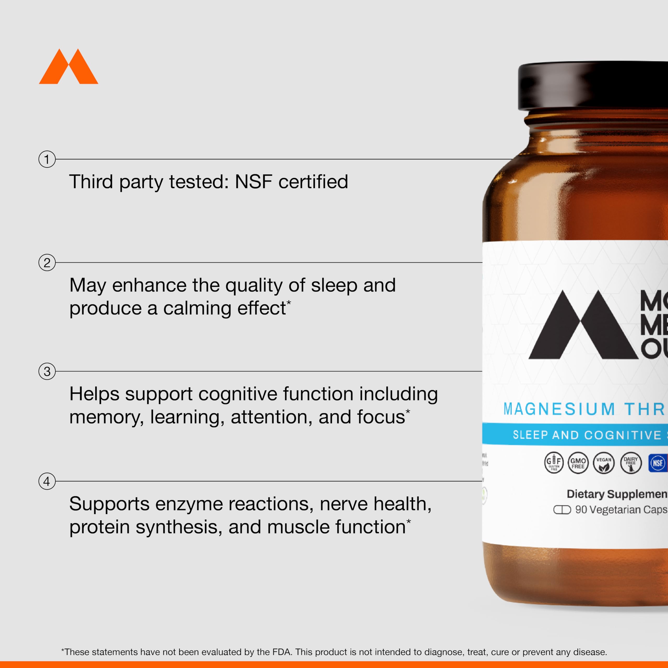 Foto 5 | Suplemento De L-treonato De Magnesio Momentous Magtein 145 Mg - Venta Internacional.