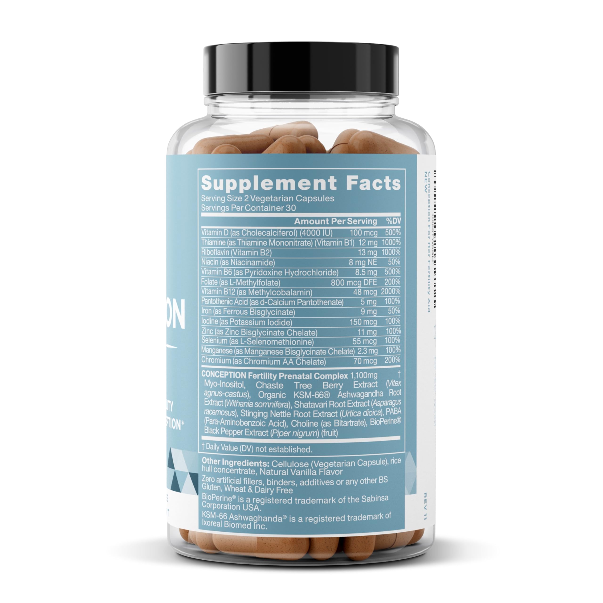 Foto 8 pulgar | Fertility Supplements Eu Natural Conception Women 60 Cápsulas - Venta Internacional.