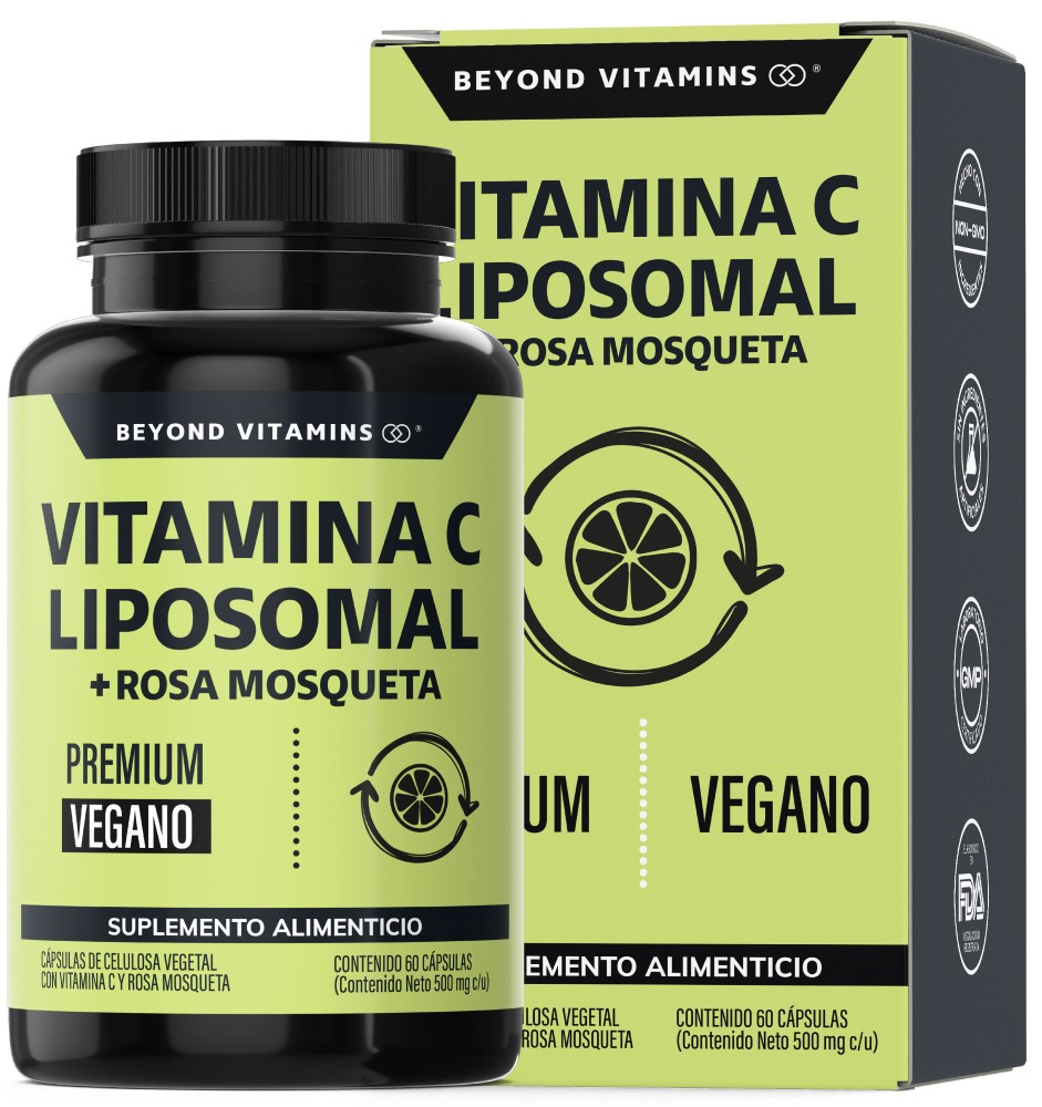 Foto 1 | Suplemento Alimenticio Beyond Vitamins Vitamina C Liposomal 300mg Con Rosa Mosqueta 60 Cápsulas