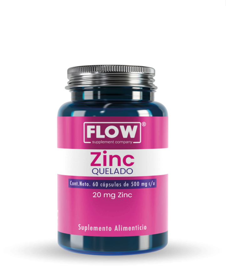 Vitaminas, Minerales De Flos Supplements Zinc Quelado De 60 Capsulas De 500 Mg