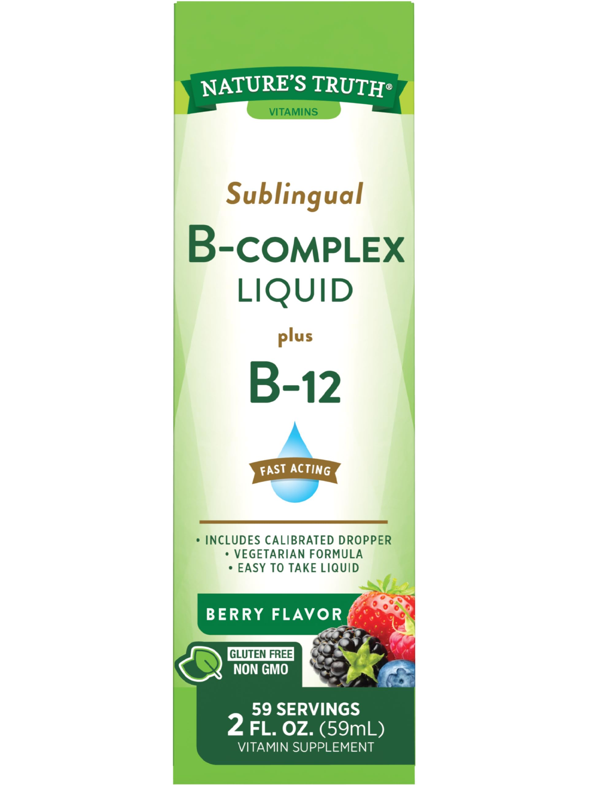 Foto 2 pulgar | Suplemento Nature's Truth Sublingual B Complex 60 Ml - Venta Internacional.