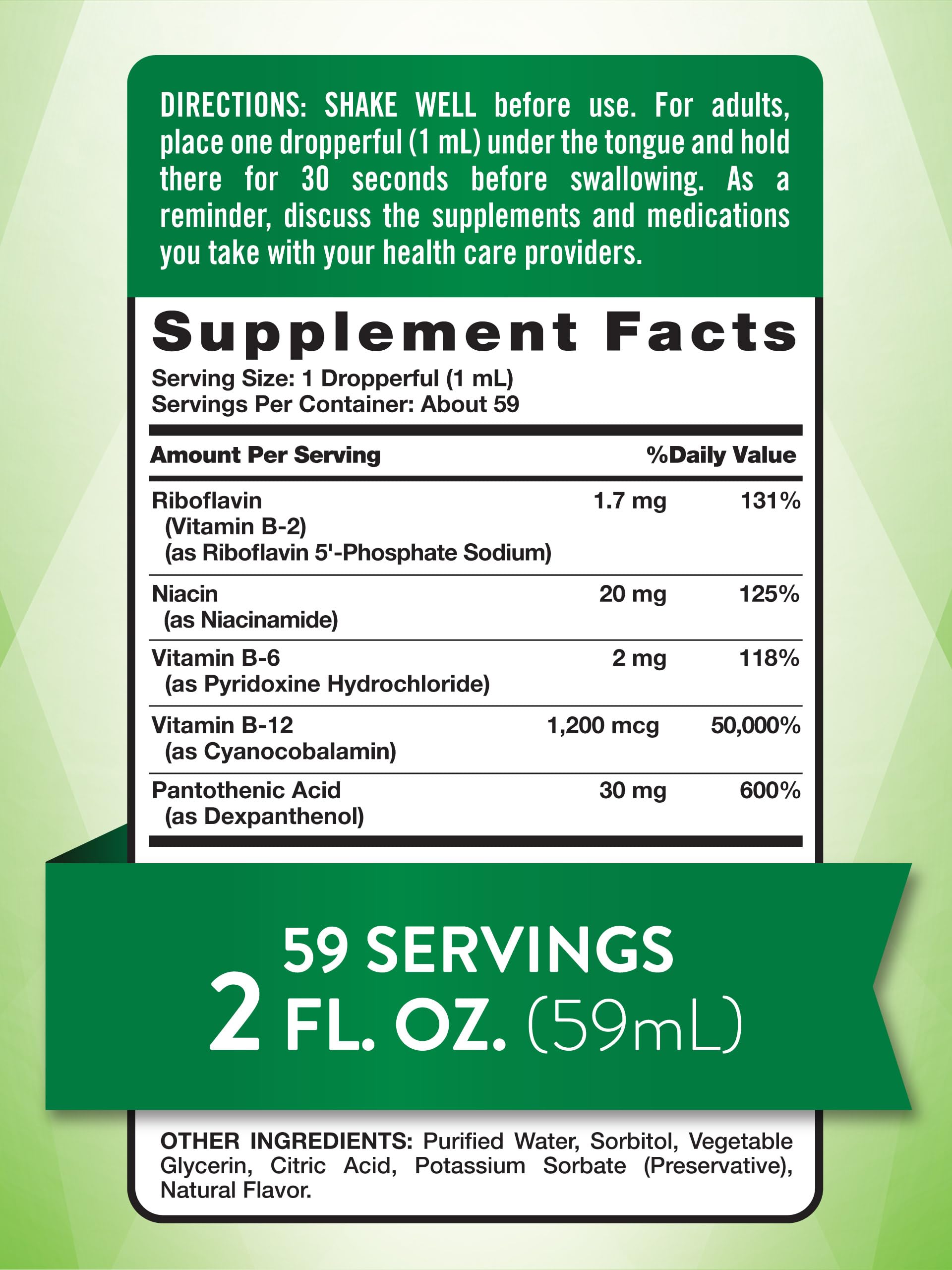 Foto 3 pulgar | Suplemento Nature's Truth Sublingual B Complex 60 Ml - Venta Internacional.