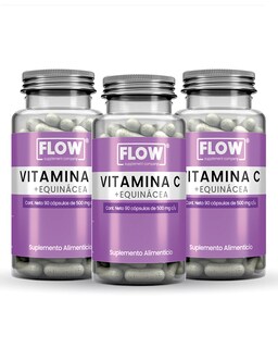 Foto 1 | Minerales Y Vitaminas Flow Supplements 3 Pack - 270 Cápsulas De Vitamina C Y