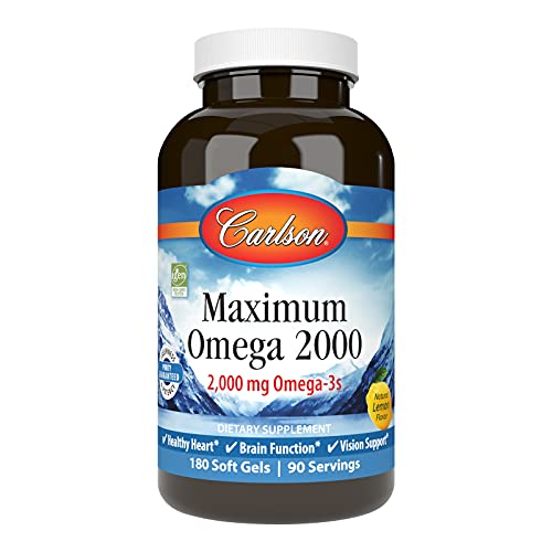 Foto 1 | Suplemento Carlson Maximum Omega 2000 180 Cápsulas - Venta Internacional.