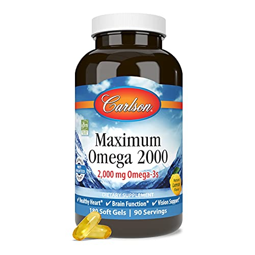 Foto 5 | Suplemento Carlson Maximum Omega 2000 180 Cápsulas - Venta Internacional.