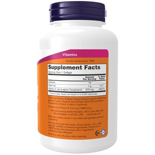 Foto 3 | Suplemento Antioxidante De Tocoferoles Mixtos De Vitamina E-1,000 Ui - Venta Internacional.