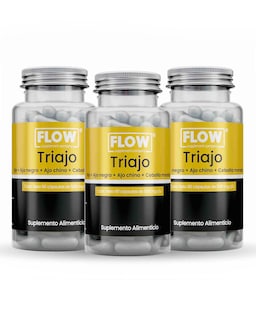 Foto 1 | Flow Vitaminas, Minerales Y Suplementos 3 Pack - Ajo Negro Con Ajo Chino, Ajo Y Cebolla 270 Cápsulas Flow