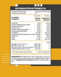 Foto 3 | Flow Vitaminas, Minerales Y Suplementos 3 Pack - Ajo Negro Con Ajo Chino, Ajo Y Cebolla 270 Cápsulas Flow