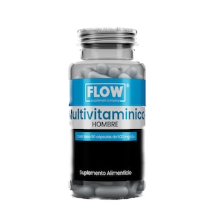 Foto 1 | Flow Vitaminas, Minerales Y Suplementos - Multivitamínico Premium Para Hombre Con 270 Capsulas De 500 Mg