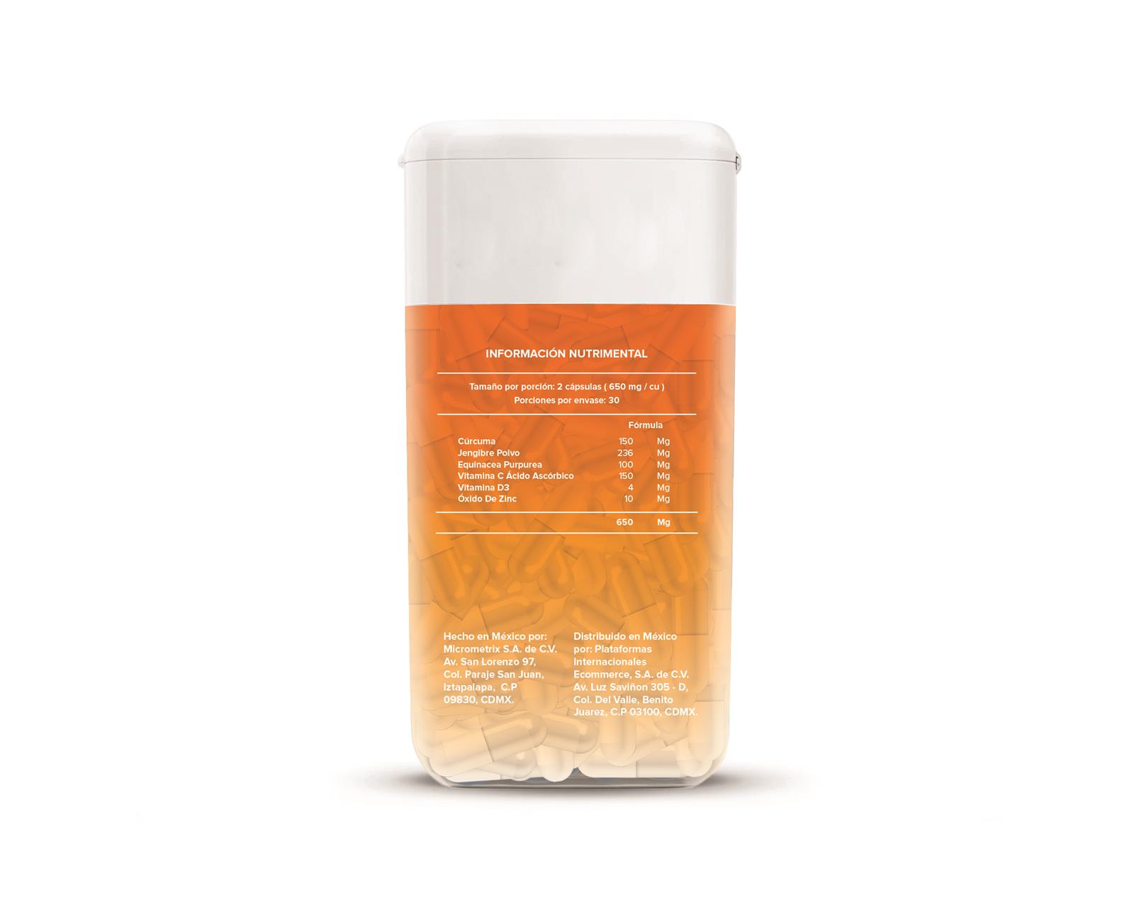 Foto 3 pulgar | Suplemento Multivitamínico Sistema Inmune Con Vitamina C Vital4 60 Cápsulas