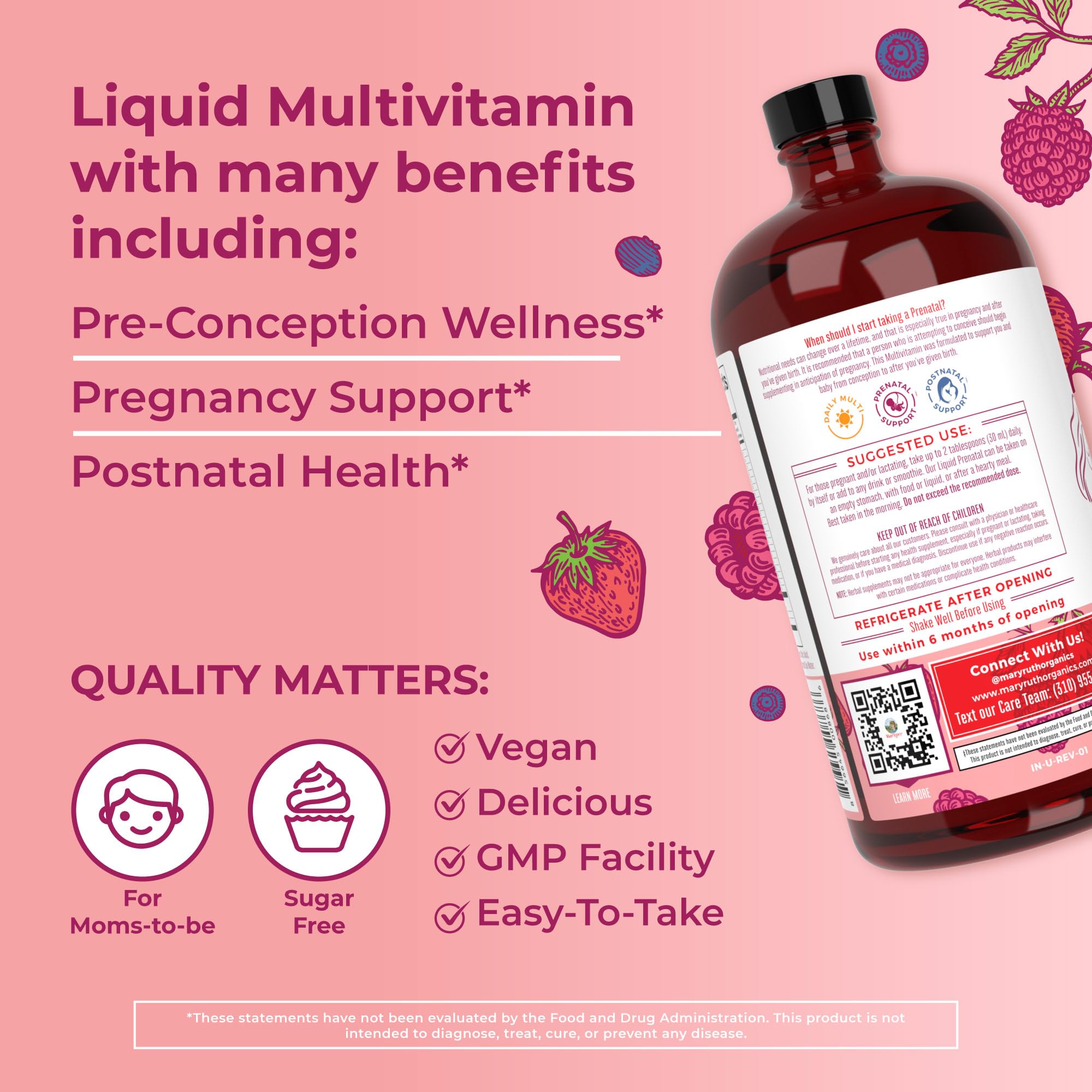 Foto 4 | Suplemento Maryruth Organics Prenatal Y Posnatal 960 Ml - Venta Internacional.