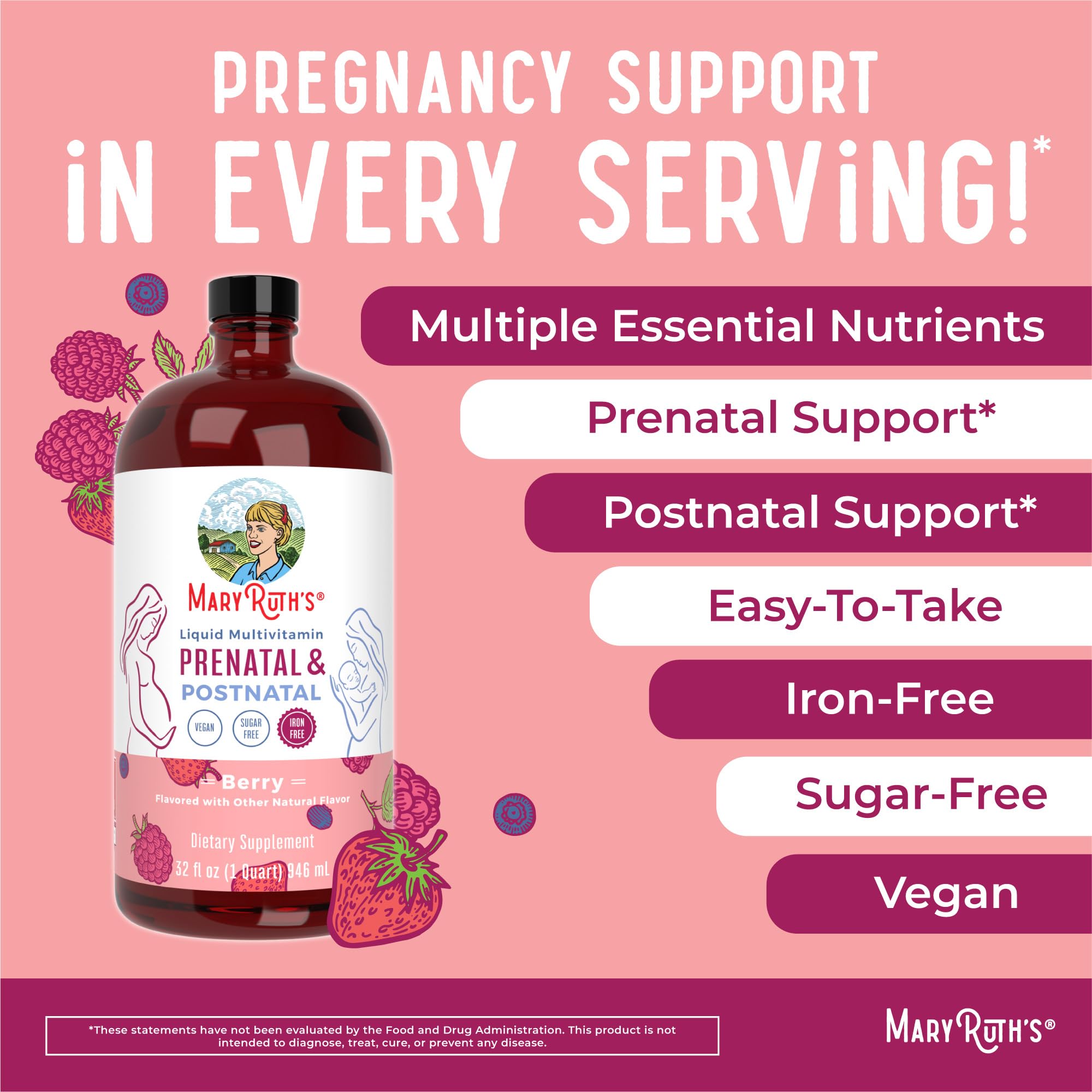 Foto 8 pulgar | Suplemento Maryruth Organics Prenatal Y Posnatal 960 Ml - Venta Internacional.