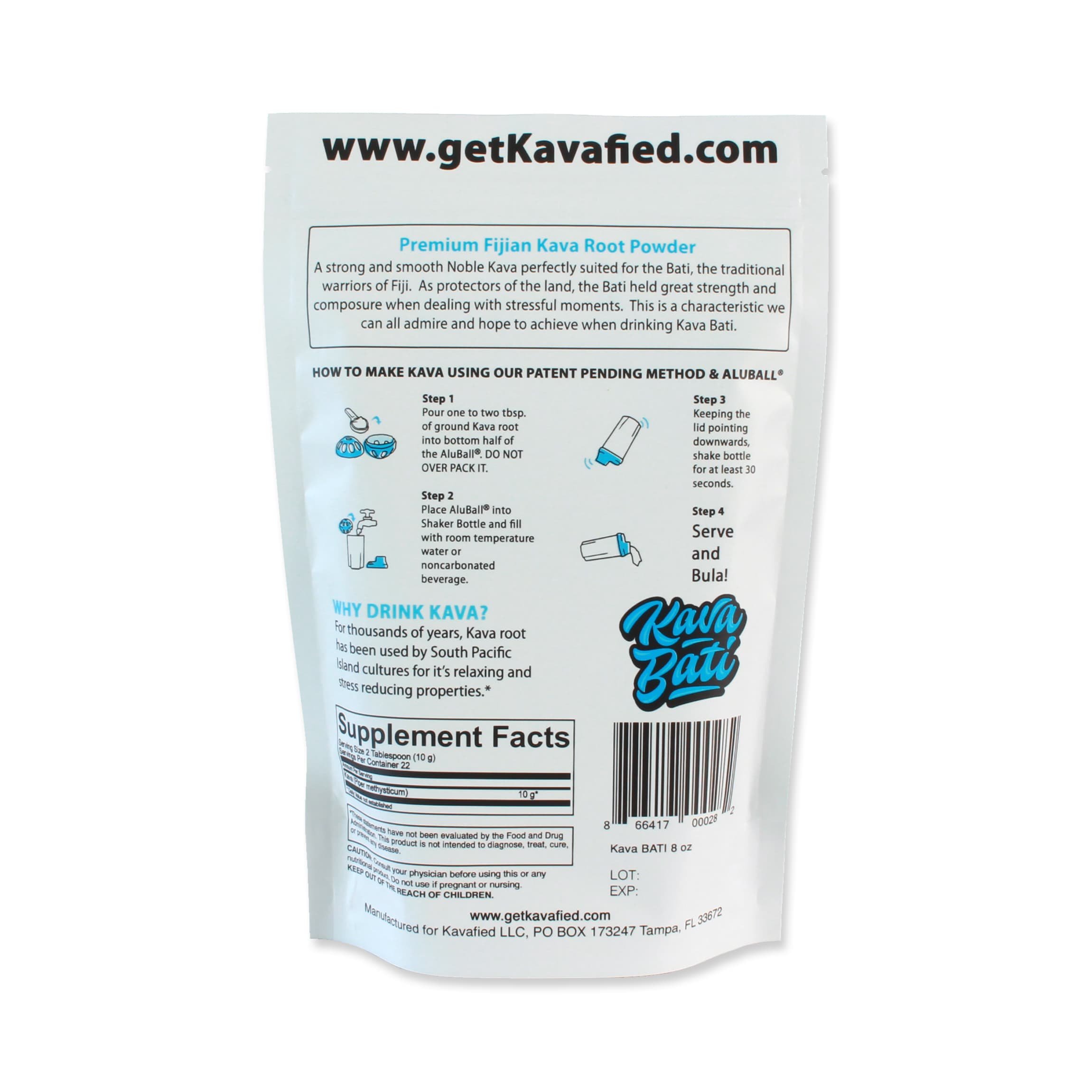 Foto 3 pulgar | Kava Kavafied Kava Bati Premium Noble Raíz De Fiji 240 Ml - Venta Internacional.