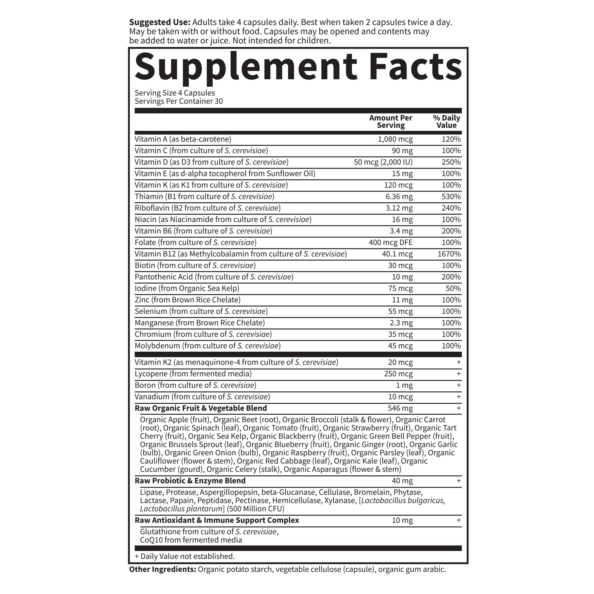Foto 6 pulgar | Suplemento Multivitamínico Garden Of Life Para Hombres De 50 O Más De 120 Cápsulas - Venta Internacional.
