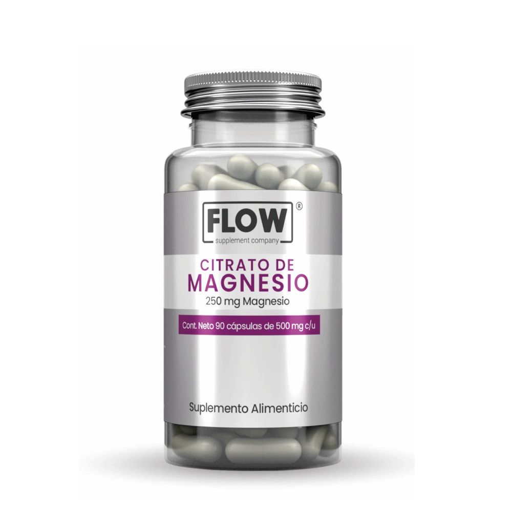 Foto 2 pulgar | Flow Vitaminas Minerales Y Suplementos 90 Cápsulas Citrato De Magnesio De 500 Mg C/u
