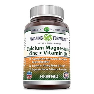 Foto 1 | Suplemento Amazing Formulas: Calcio, Magnesio Y Zinc D3 240 So - Venta Internacional.