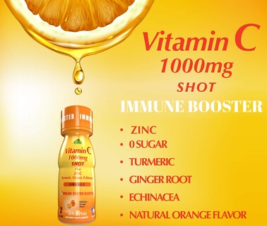 Foto 4 | Suplemento Alfa Vitamins Vitamin C Shot De 1000 Mg Con Zinc - Venta Internacional.