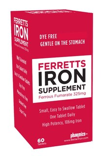 Foto 1 | Tabletas Supplement Pharmics Ferretts 60 Tabletas (106 Mg) X 2 - Venta Internacional.