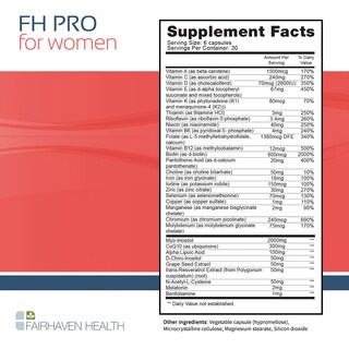Foto 4 | Suplemento Fairhaven Health Fh Pro Women Fertilidad Mujeres Regulación Hormonal 180 Cápsulas