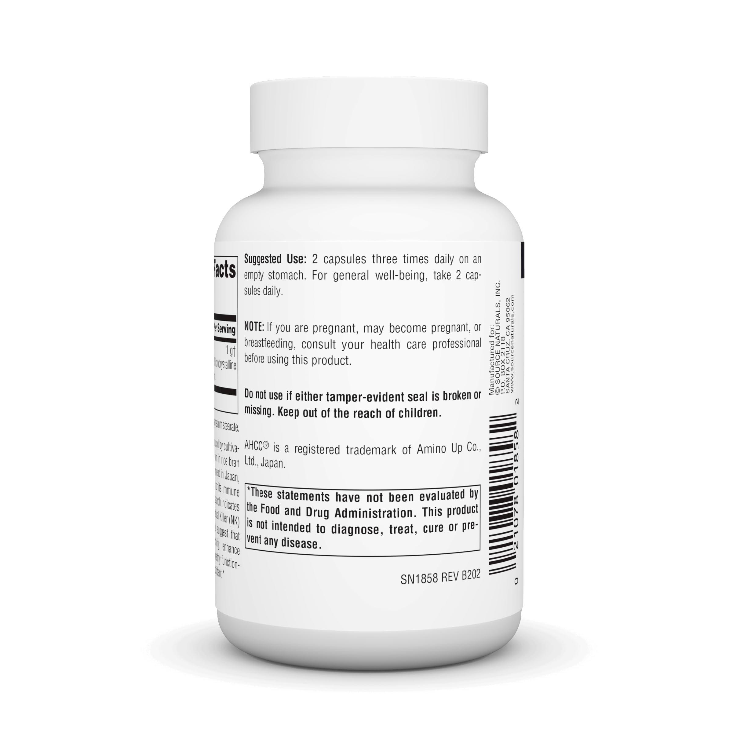 Foto 4 pulgar | Suplemento Source Naturals Ahcc 500 Mg - 60 Cápsulas - Venta Internacional.