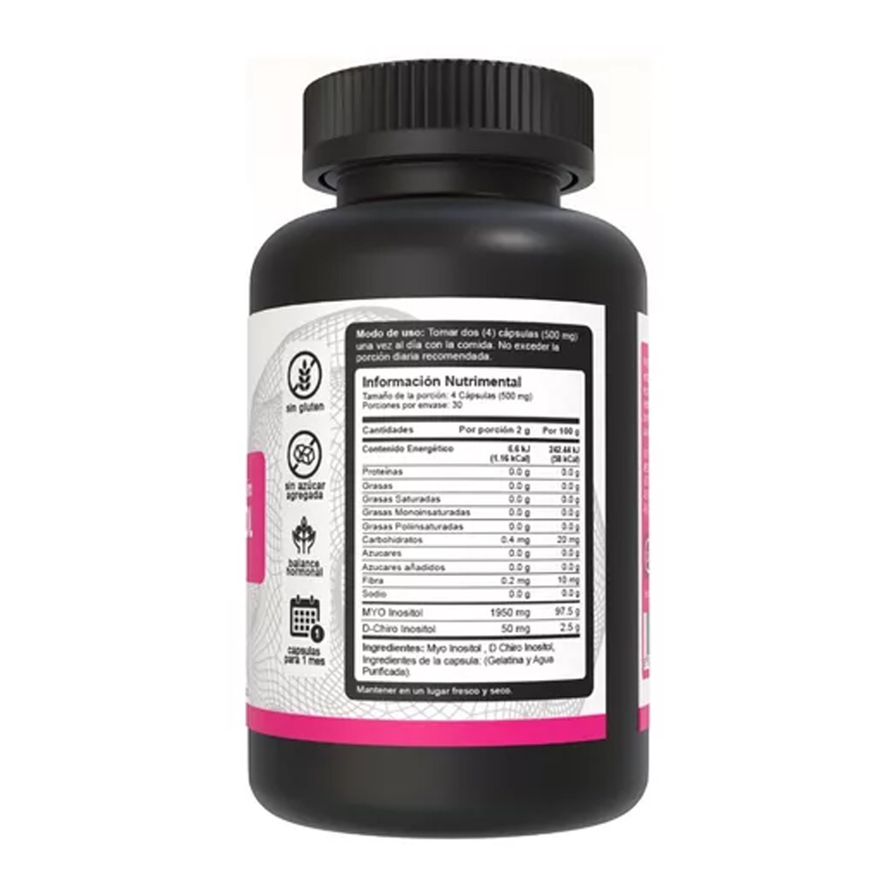 Foto 3 pulgar | Myo & D-chiro Inositol 2000 Mg Vnat  120 Capsulas