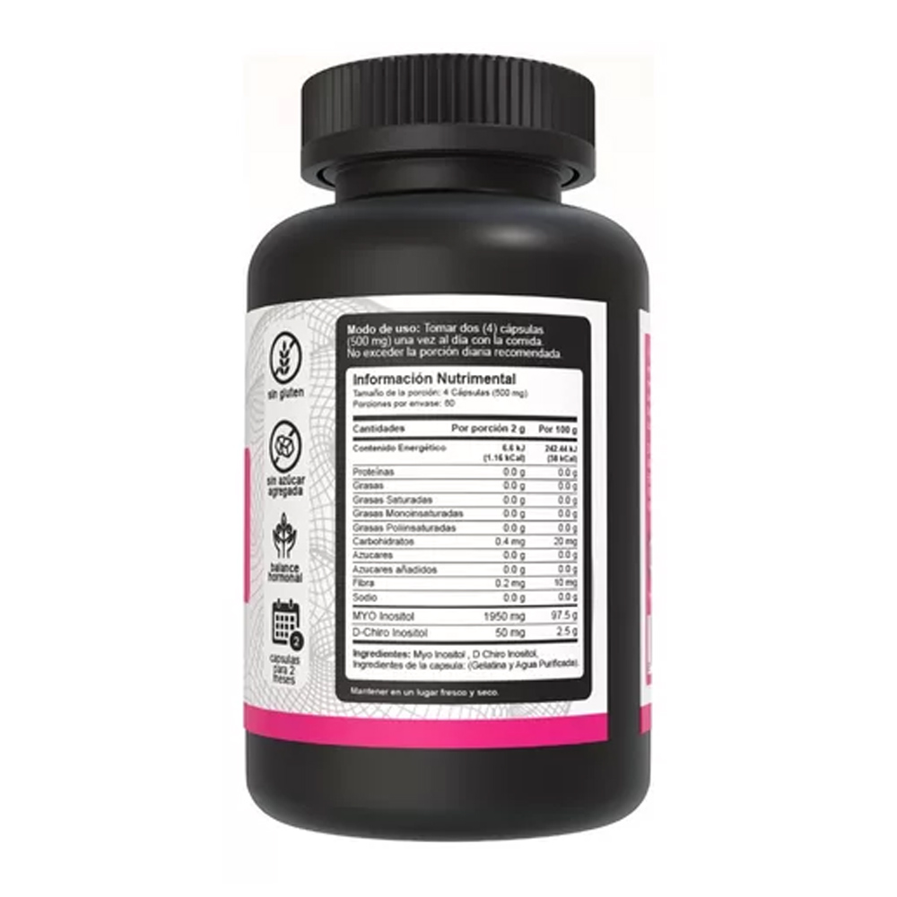 Foto 3 pulgar | Myo & D-chiro Inositol 2000 Mg Vnat 240 Capsulas