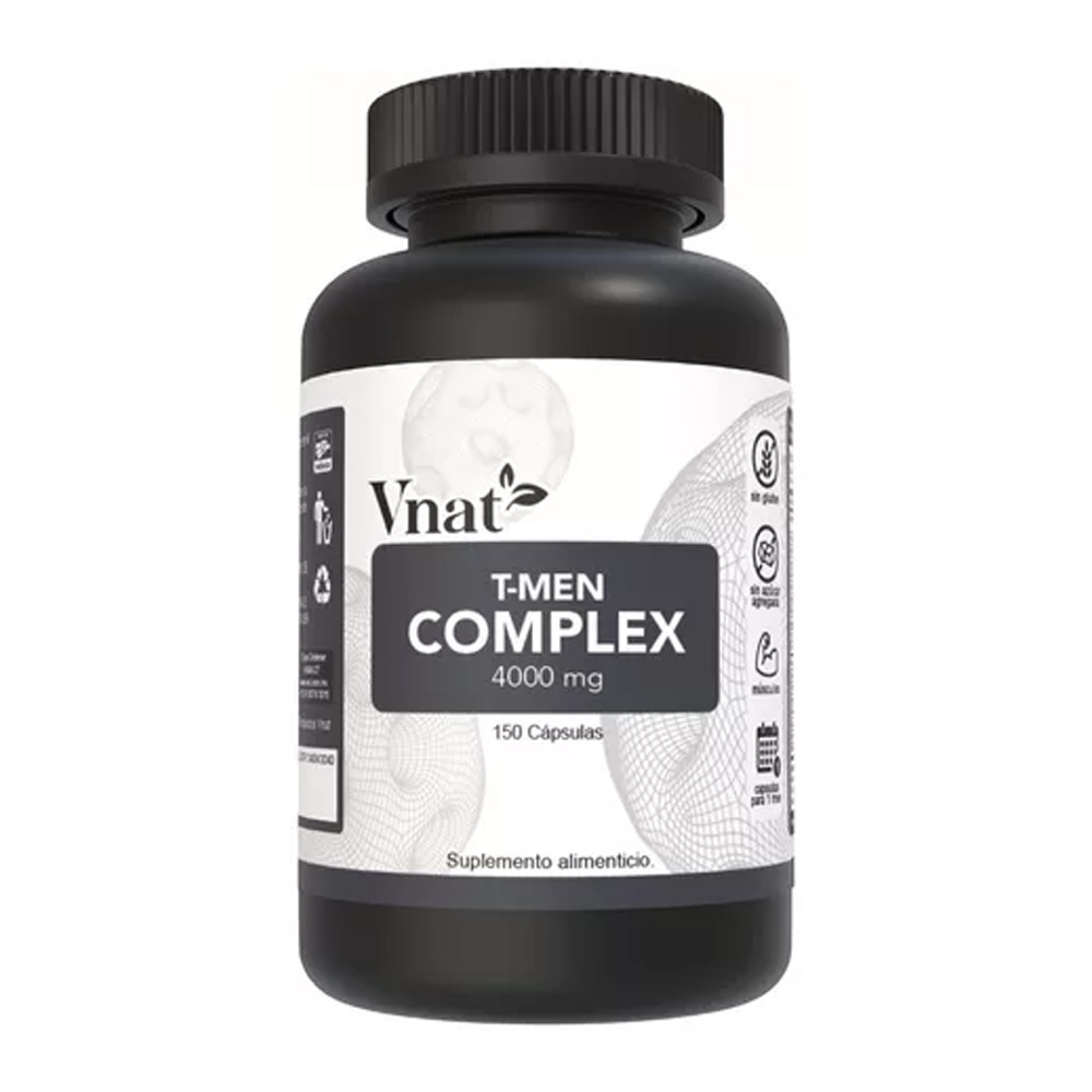 Foto 2 pulgar | T Men Complex Vnat Precursor De Testosterona 4000mg Con 150 Capsulas