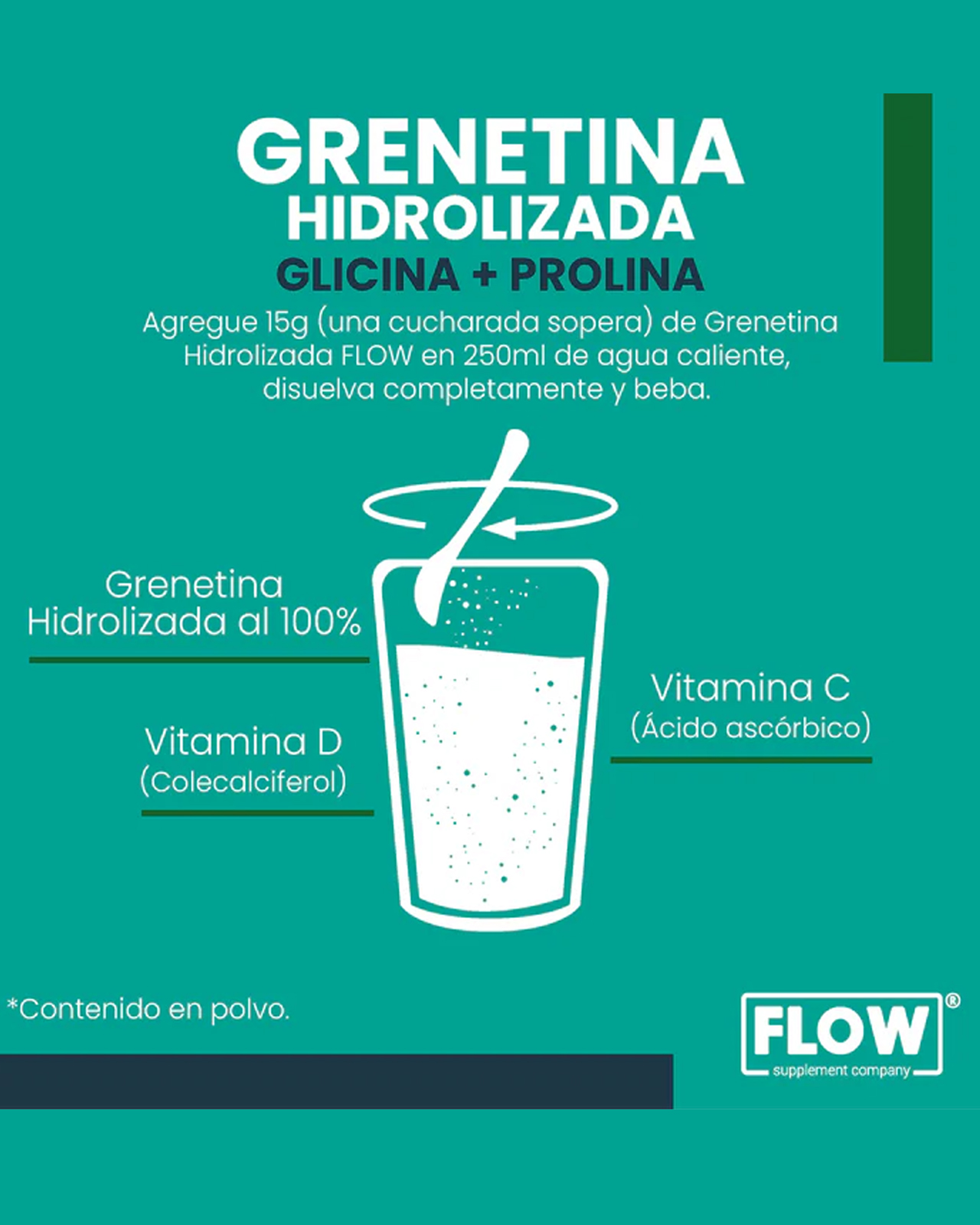 Foto 4 pulgar | Suplemento Alimenticio Flow Vitaminas Minerales 3 Pack de Grenetina Hidrolizada con Vitamina C y Vitamina D