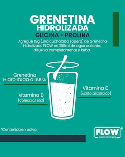 Foto 3 | Suplemento Alimenticio Flow Vitaminas Minerales 3 Pack de Grenetina Hidrolizada con Vitamina C y Vitamina D