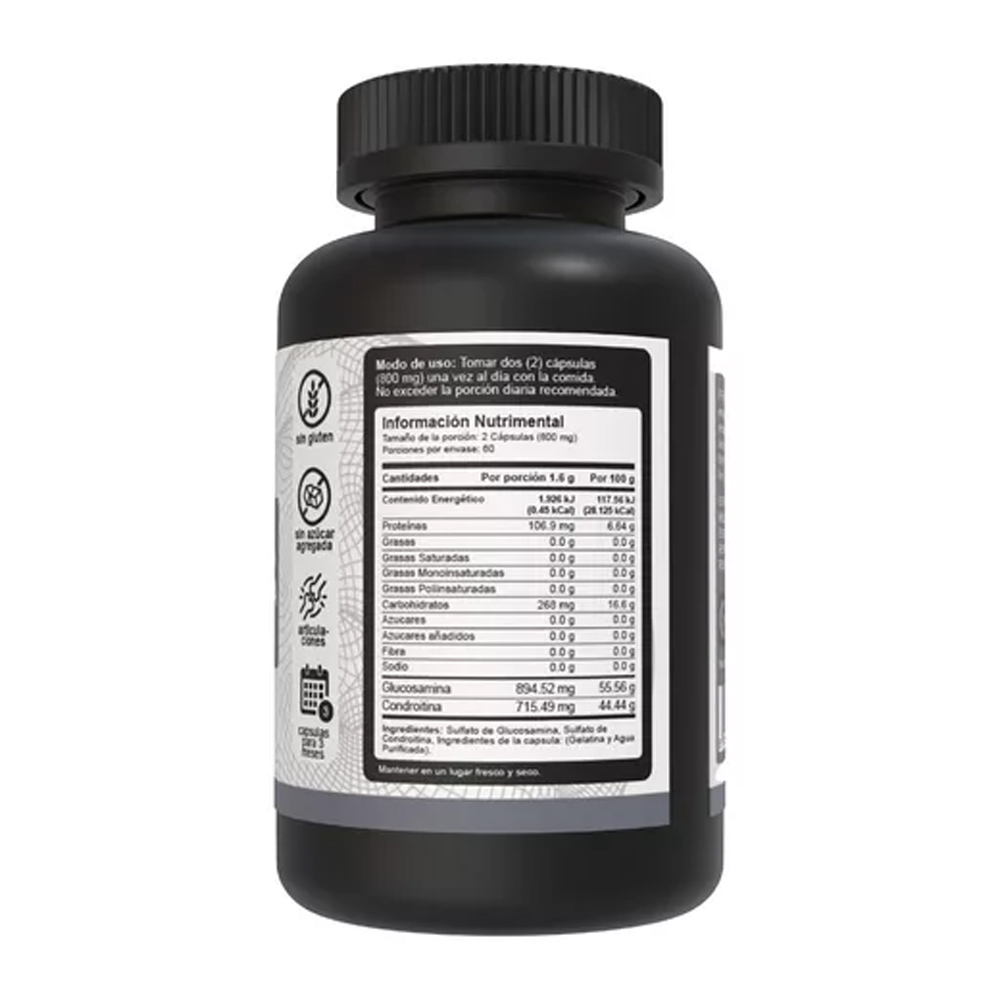 Foto 3 pulgar | Glucosamina  894 Mg Y Condroitina 715mg  (1600mg)  Vnat 200 Capsulas